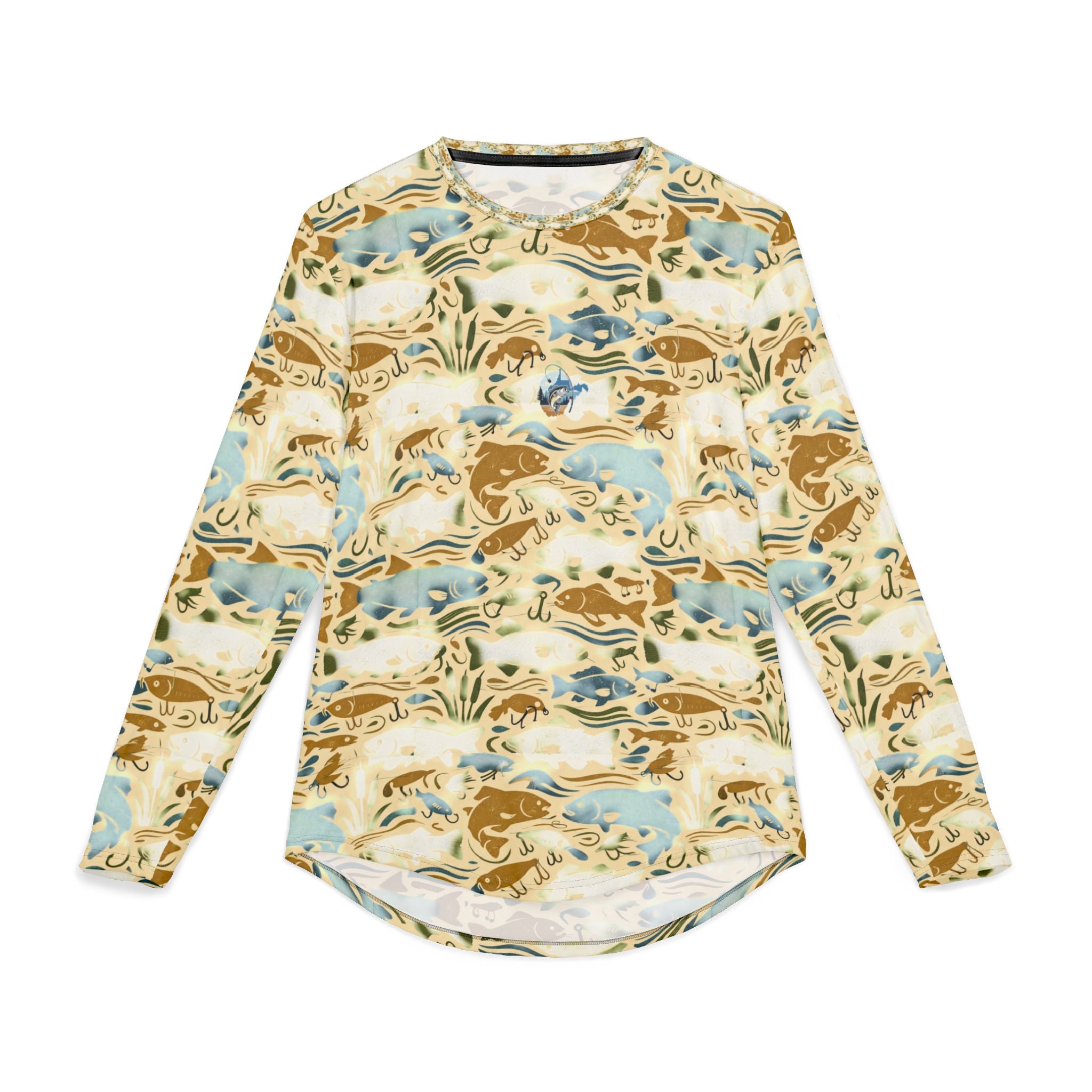 Men's UV Long Sleeve Shirt "Here fishy fishy"