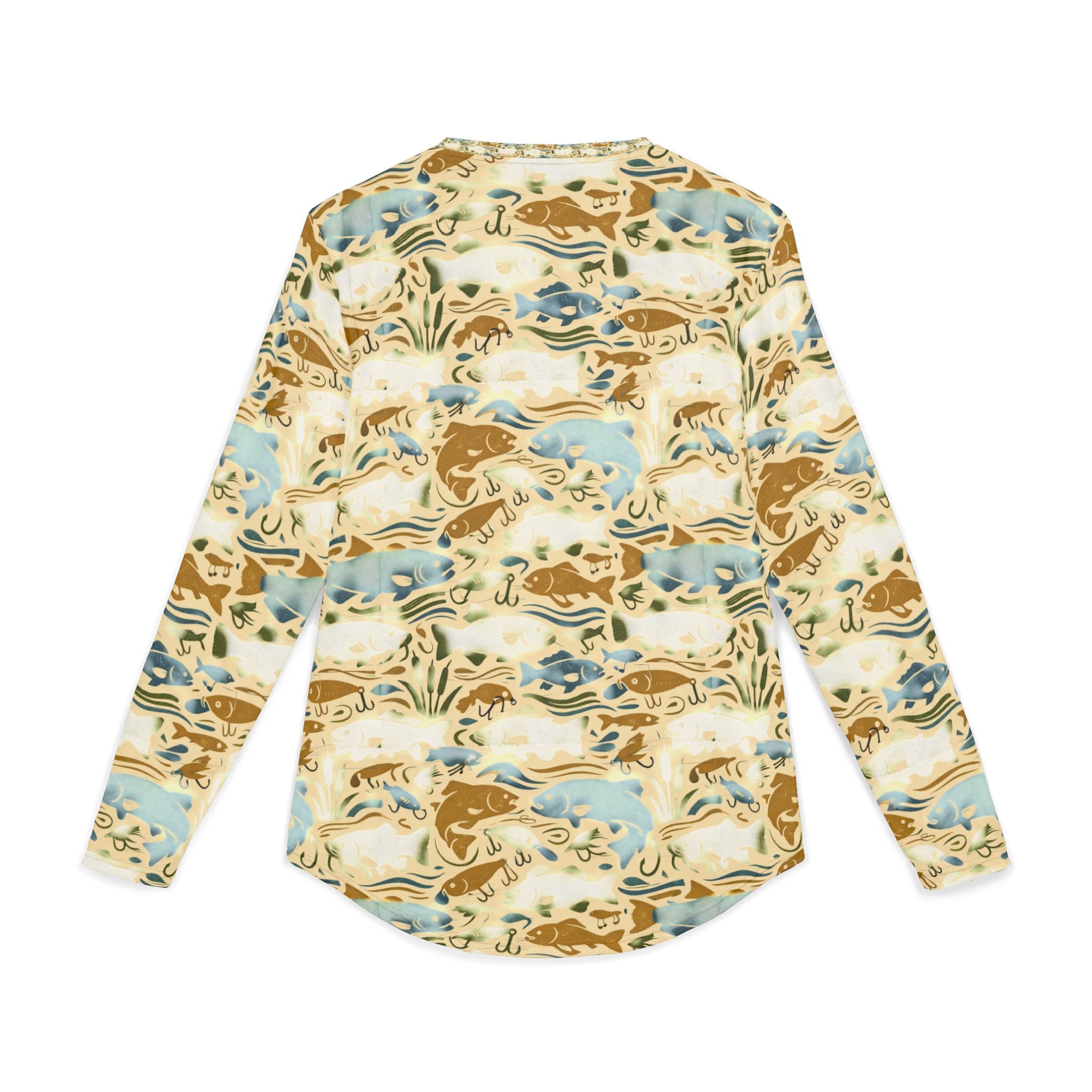 Men's UV Long Sleeve Shirt "Here fishy fishy"