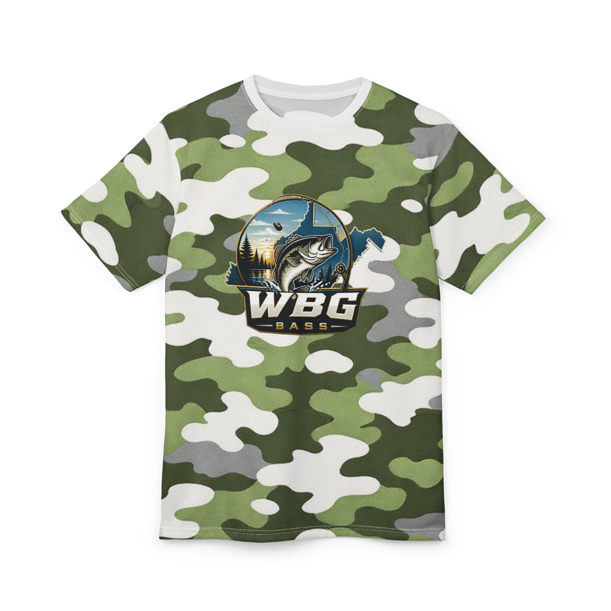 Camo Bass Fishing Tee