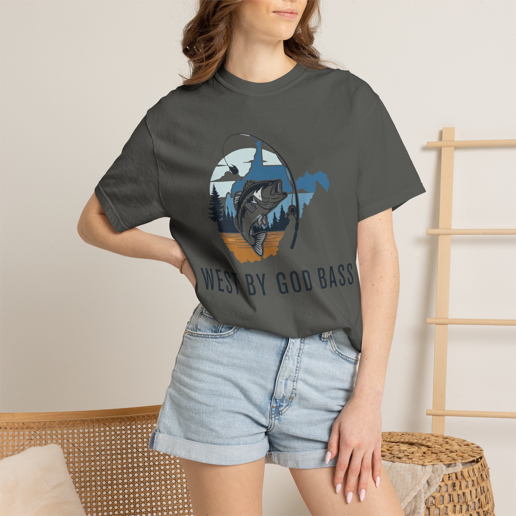 West By God Bass T-Shirt — Fishing Graphic Tee