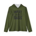 West Bass Fishing Hoodie — Men’s Olive Drab Fishing Shirt