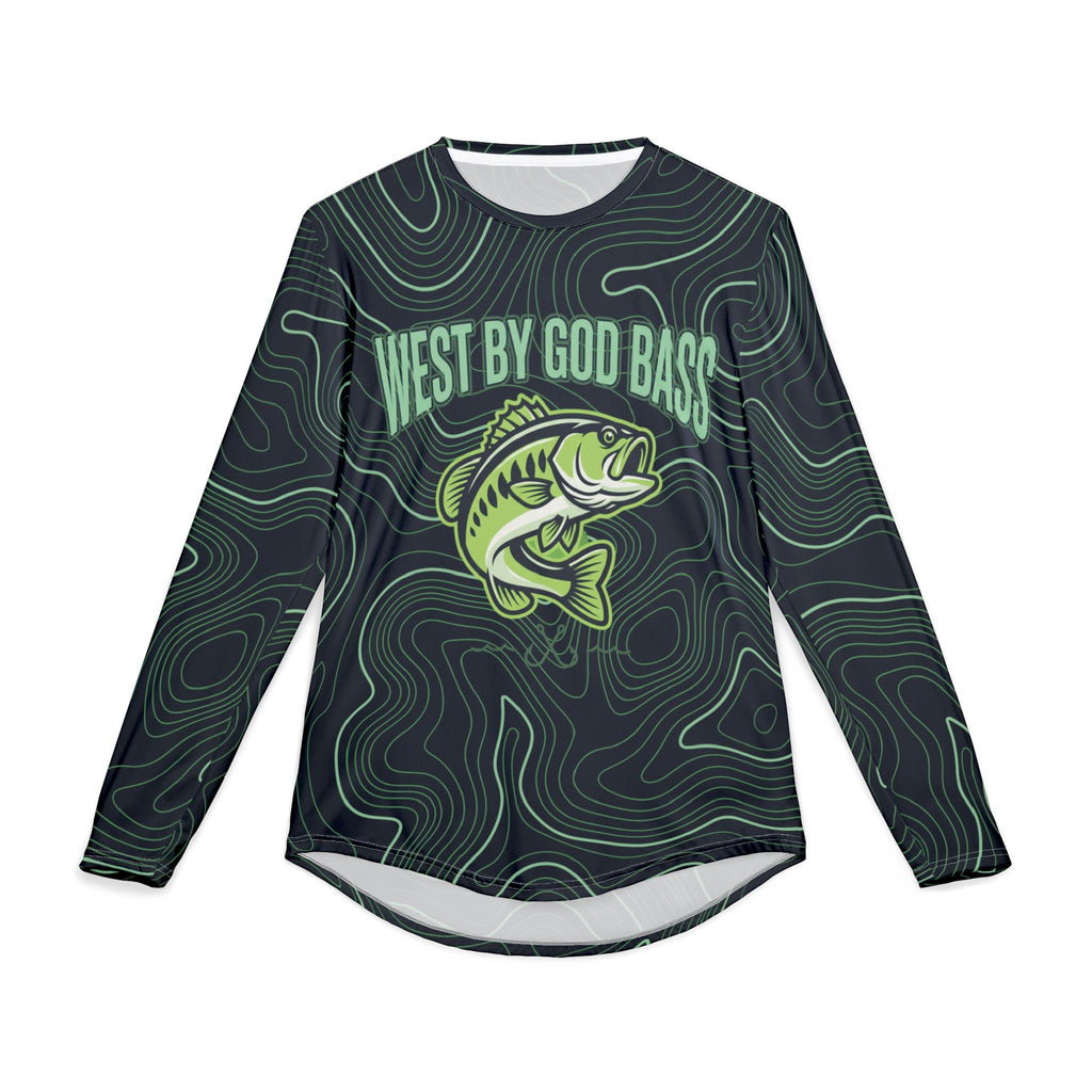 West By God Bass UV Sun Protection Fishing Long Sleeve Shirt